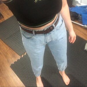 Zara high waisted mom jeans